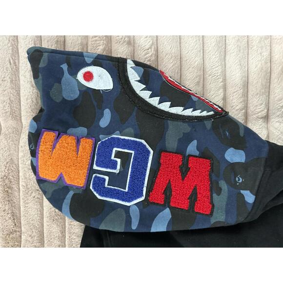 Unique Shark Hooded Zip-Up Sweatshirt - Picture 7 of 12